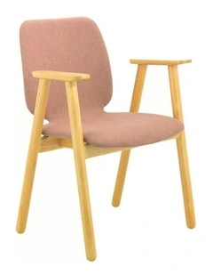 Missie Arm Chair Oak   Burnt Umber