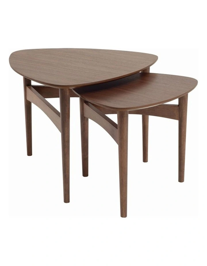 Set of 2 Poet Coffee Tables in Walnut image 1