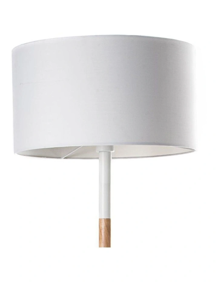 Woodi Floor Lamp 150cm White Oak image 2