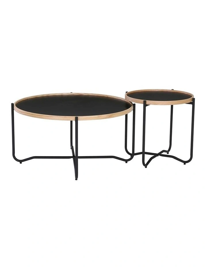 Tanix  Round Side Table in Black image 6