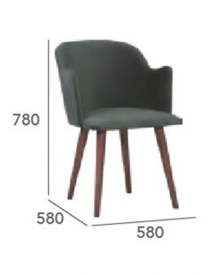 Nayeli Dining Chair in Dark Green image 6