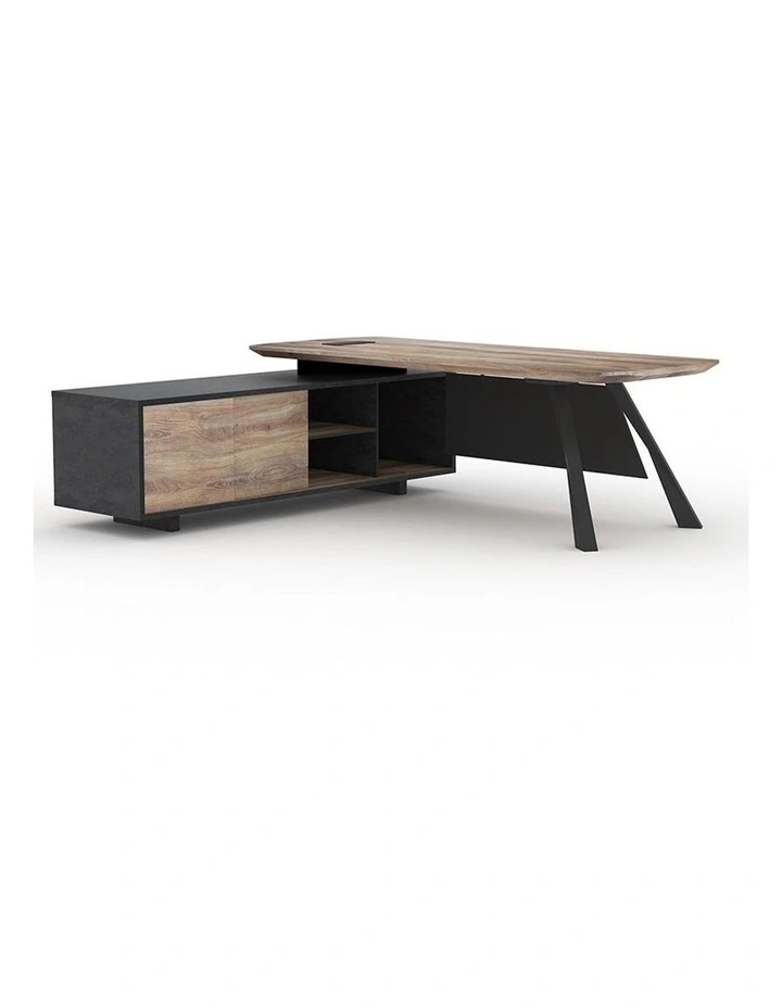 Easton Executive Office Desk With Left Return 2.2M in Mahagony image 3