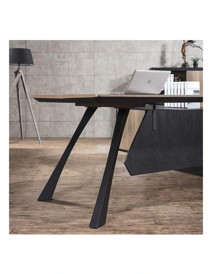 Easton Executive Office Desk With Left Return 2.2M in Mahagony image 6