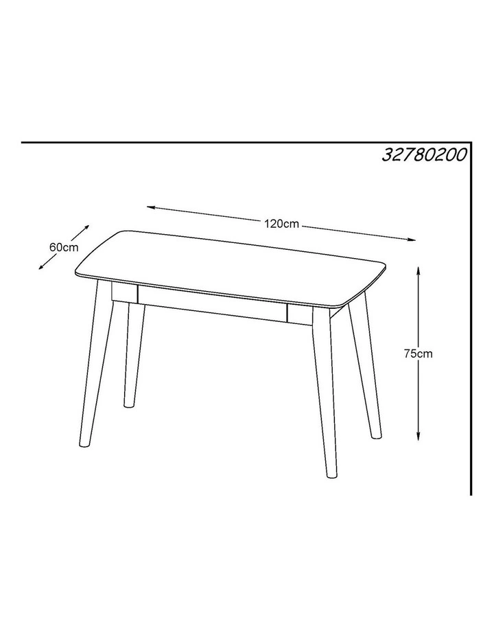 JAREL Study Desk 120cm Natural image 7