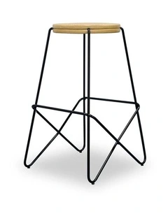 Stark Wooden Topped  Counter Stool