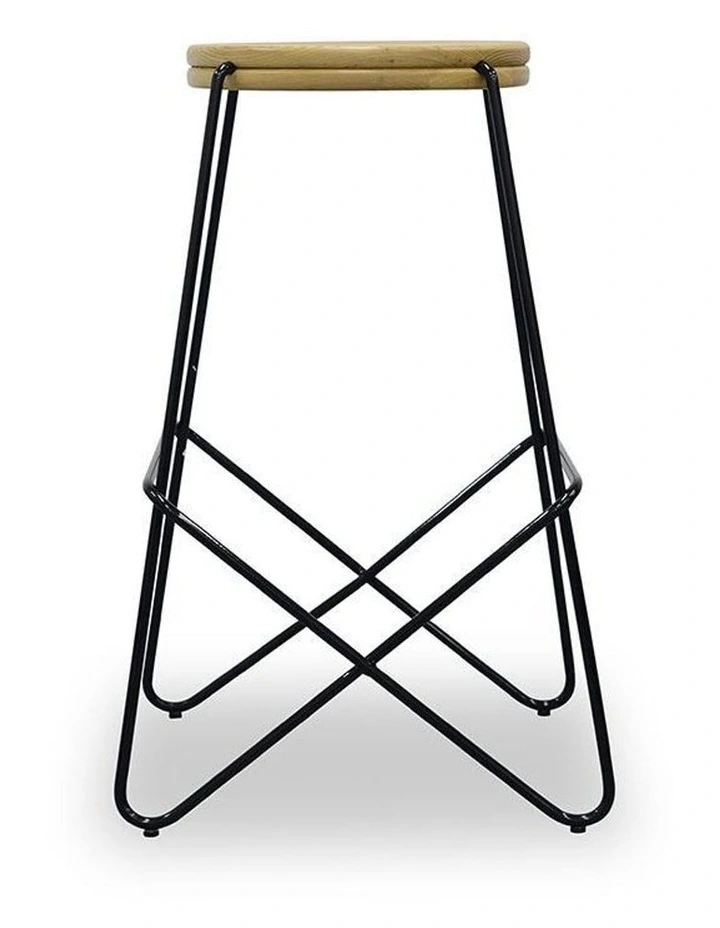 Stark Wooden Topped  Counter Stool image 2