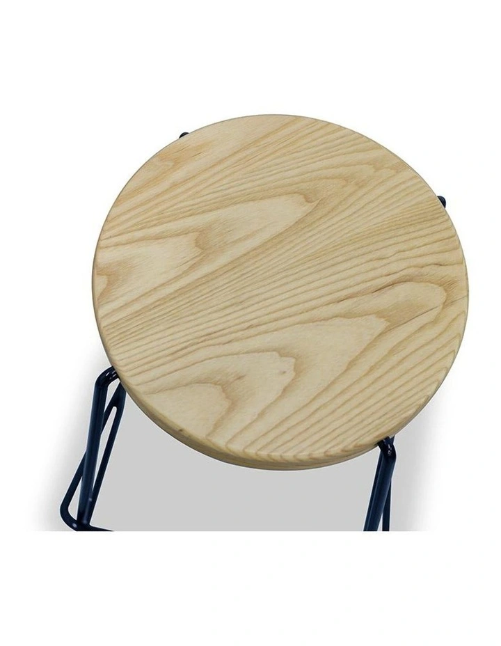Stark Wooden Topped  Counter Stool image 3