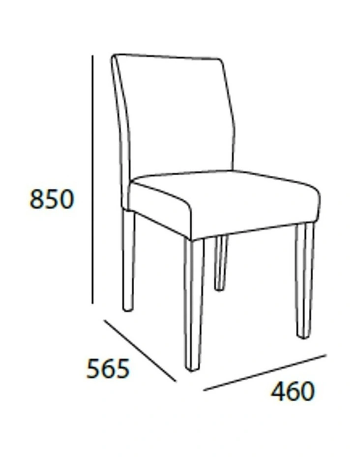 Ladee Dining Chair Cocoa and Dark Grey image 4