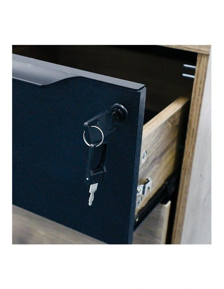 Daxton Mobile Cabinet 41cm Mahogany Black image 5