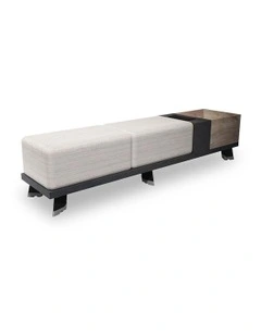 Haldis Bench Mahogany Black