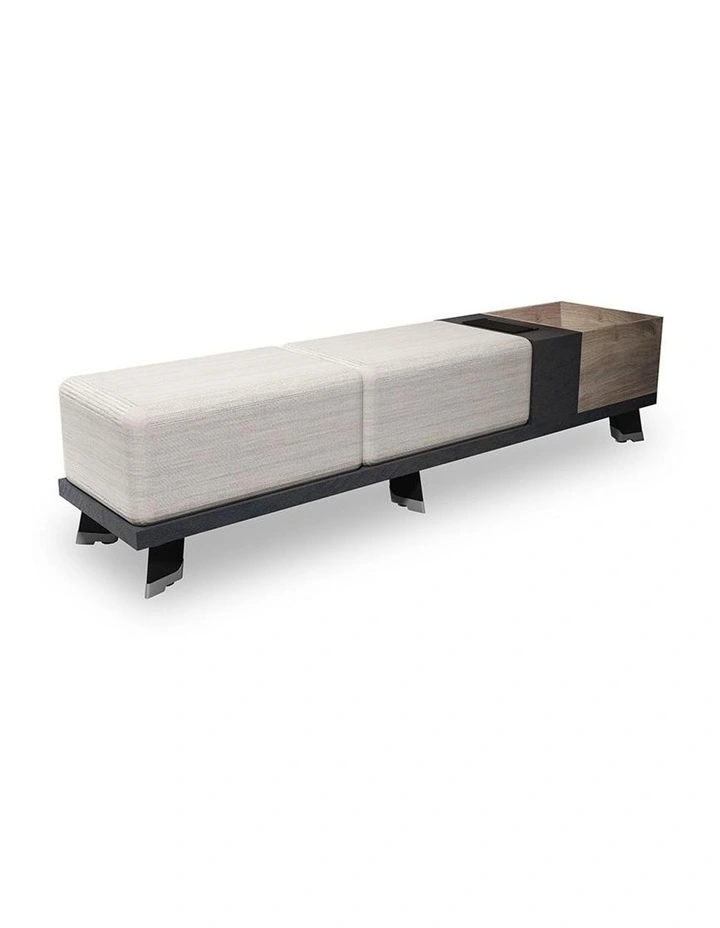 Haldis Bench Mahogany Black image 1