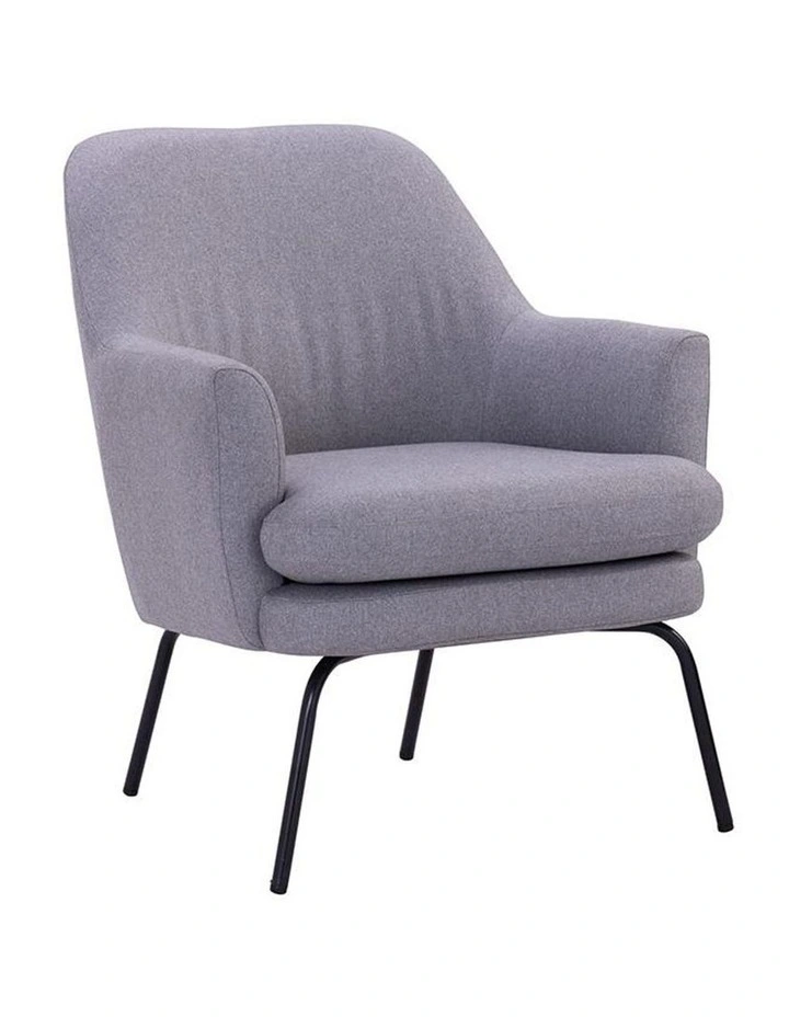 Lucian Lounge Chair Pewter Grey image 1