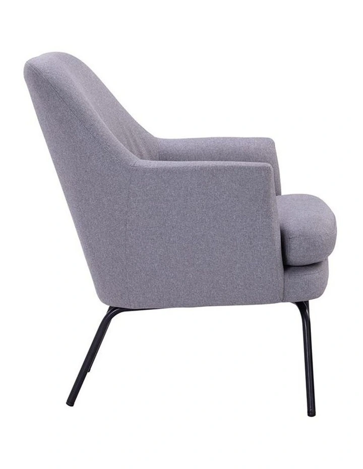 Lucian Lounge Chair Pewter Grey image 3