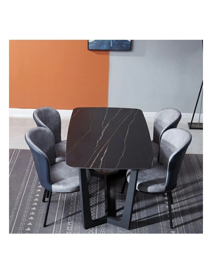 Yareli Sintered Stone Dining Table 180cm Black image 4
