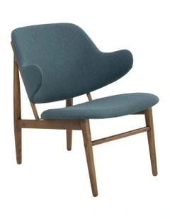 Veronic Lounge Chair Cocoa & Nile Green