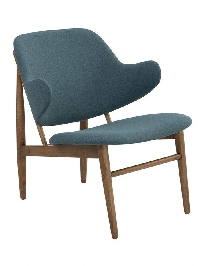 Veronic Lounge Chair Cocoa & Nile Green image 1