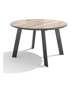 Marco Round Boardroom/Dining Table 1.2M Mahogany Colour