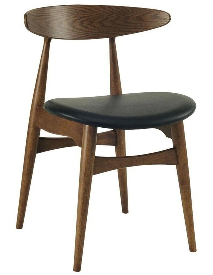 Tricia Dining Chair Walnut   Black image 1