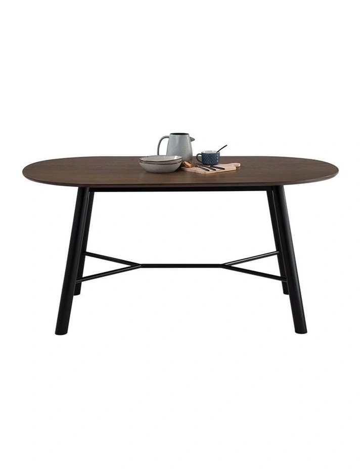 Harold Dining Table 160cm Black & Walnut image 6