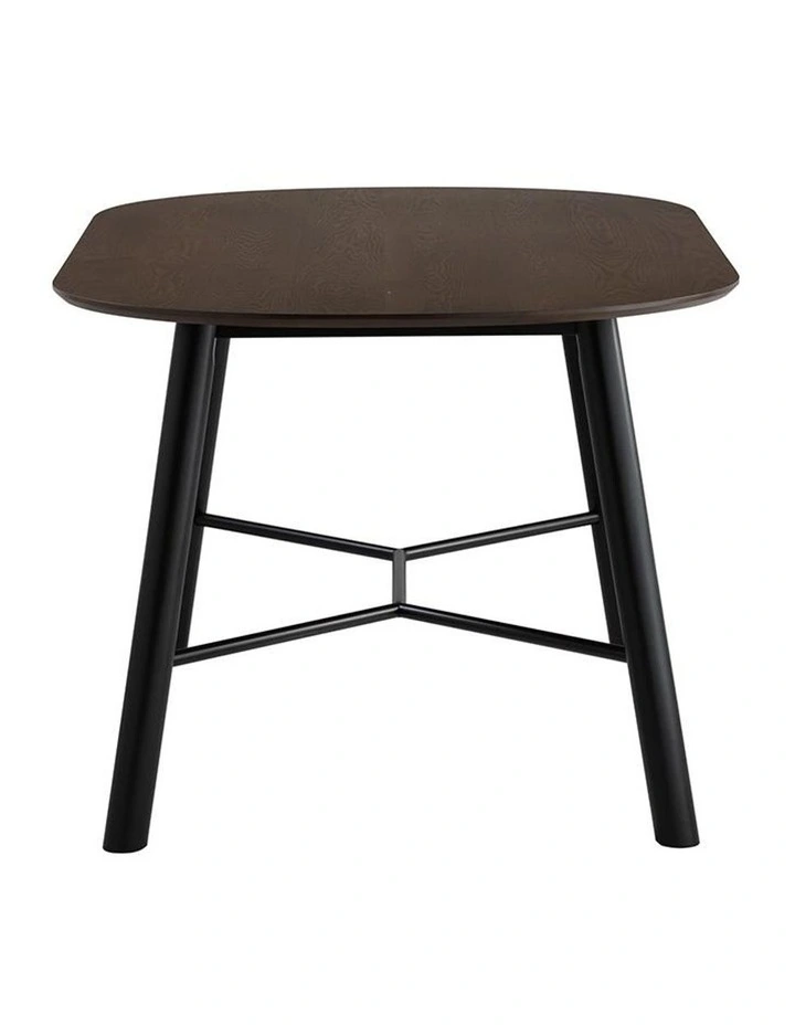 Harold Dining Table 160cm Black & Walnut image 7