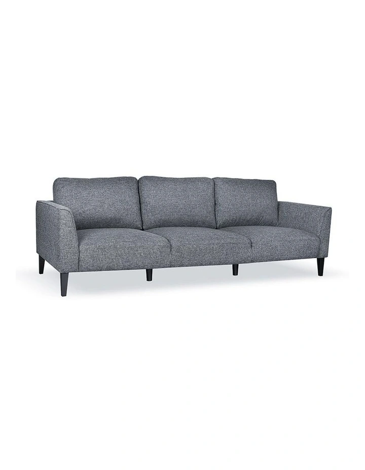 Valdis 3 Seater Sofa in Dark Grey image 1