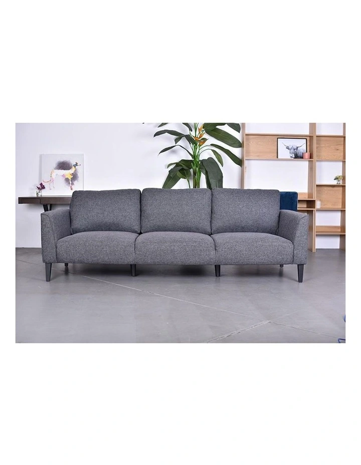 Valdis 3 Seater Sofa in Dark Grey image 2