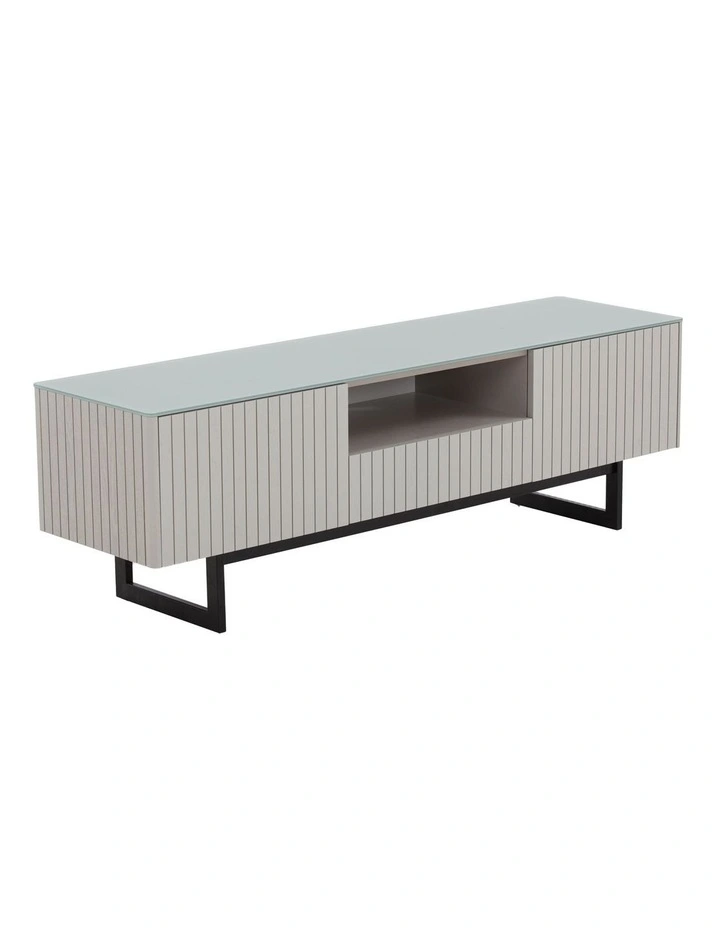 Akari Entertainment TV Unit 160cm in Light Grey image 1