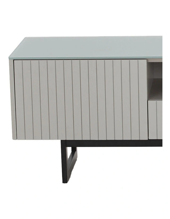 Akari Entertainment TV Unit 160cm in Light Grey image 8