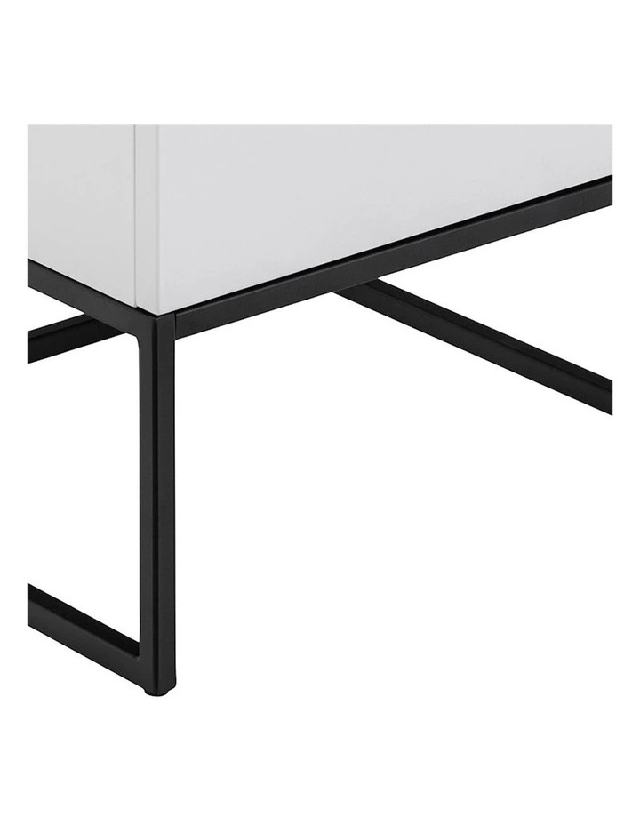 Svana Bedside Table 40cm in White image 5