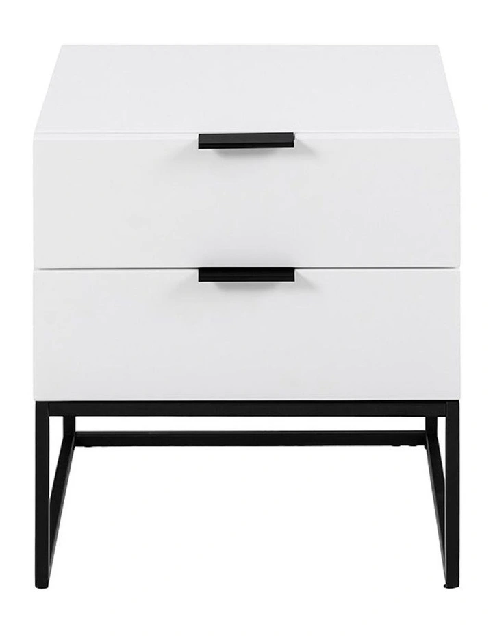 Svana Bedside Table 40cm in White image 6