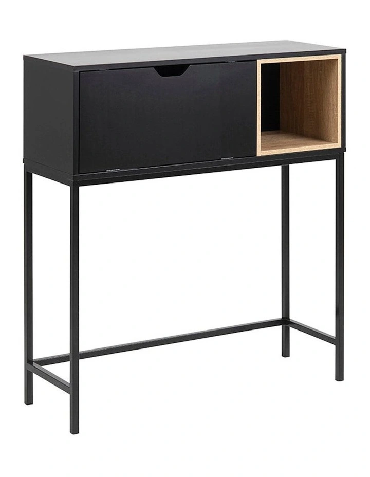 Batley Study Desk Console 91.5cm in Black image 6