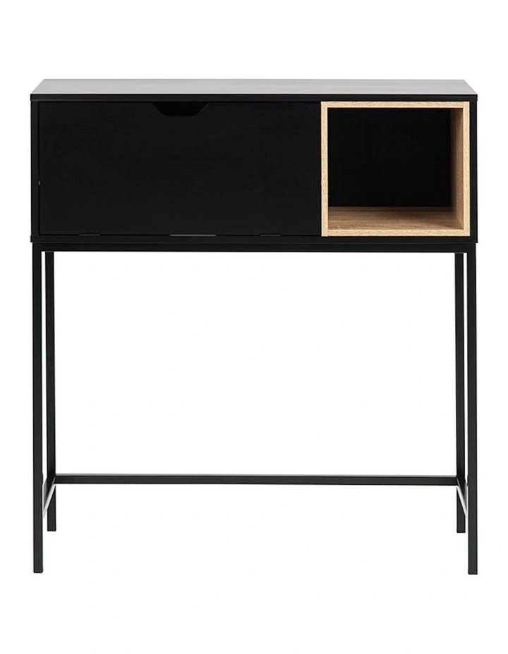 Batley Study Desk Console 91.5cm in Black image 7