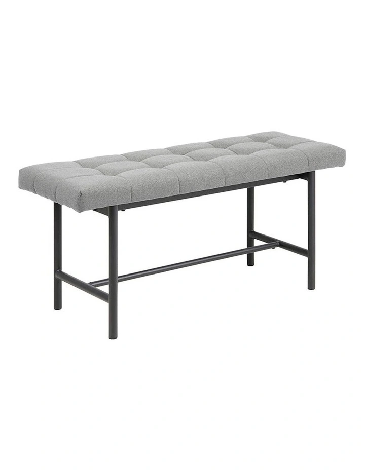 Jory Bench Seat 100cm in Light Grey image 1