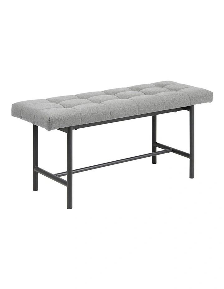 Jory Bench Seat 100cm in Light Grey image 2
