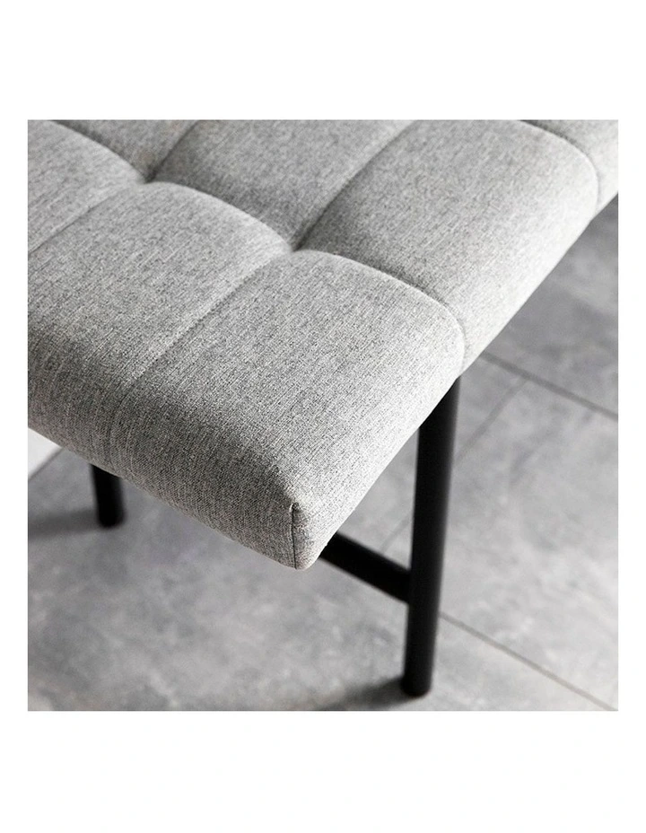 Jory Bench Seat 100cm in Light Grey image 5
