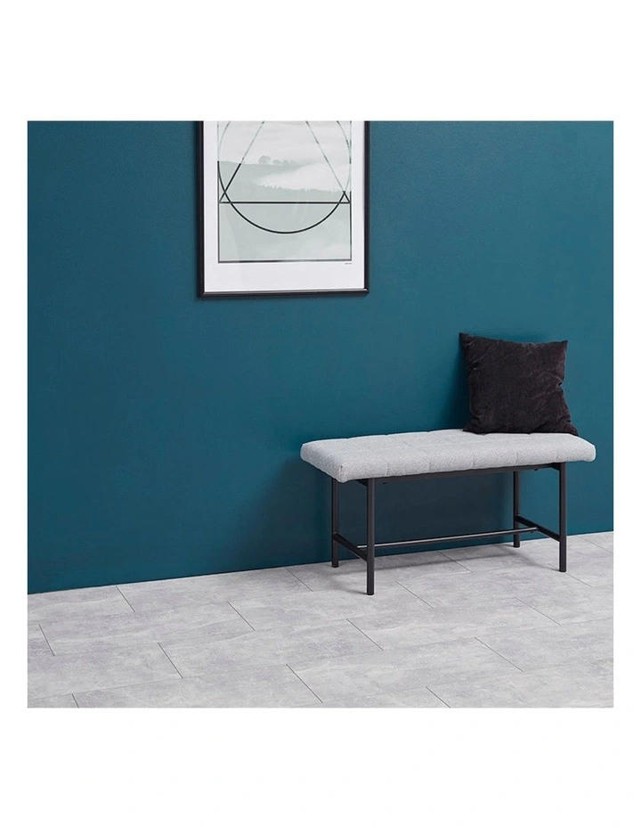 Jory Bench Seat 100cm in Light Grey image 7