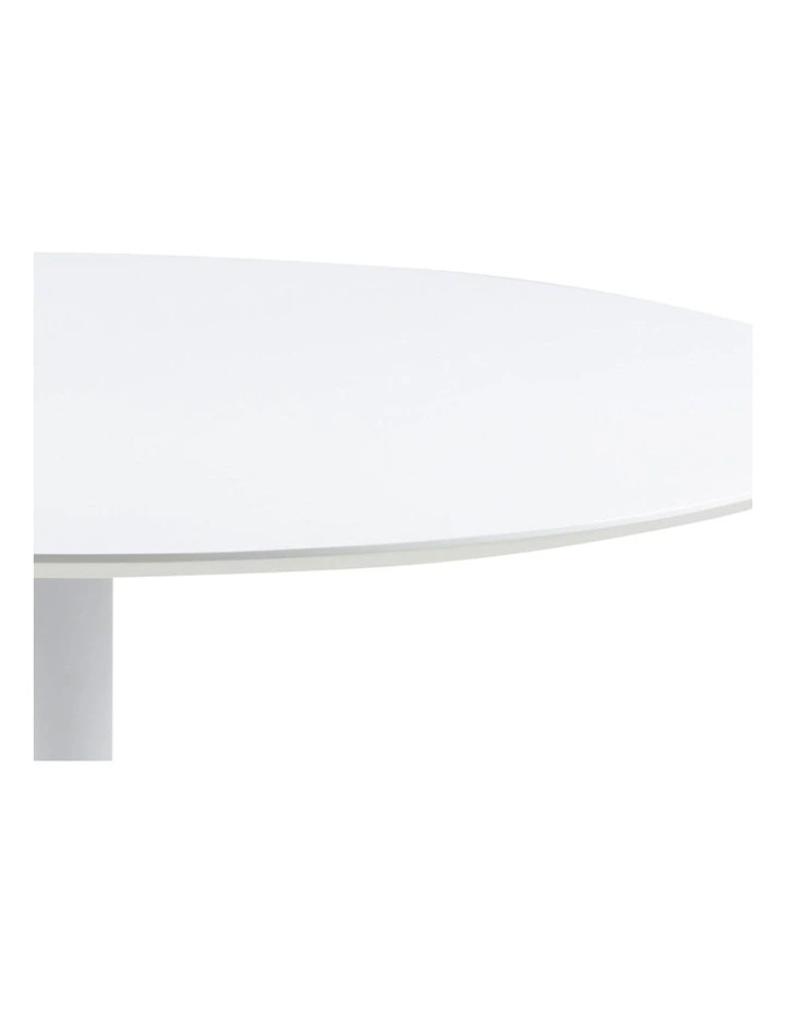 Titan Round Dining Table 110cm in White image 4