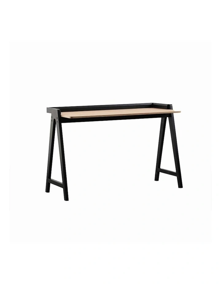 Yara Study Desk 118cm in Black/Natural image 1