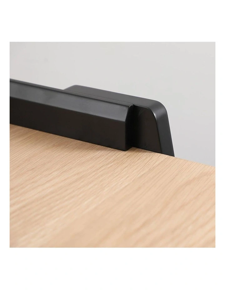 Yara Study Desk 118cm in Black/Natural image 2