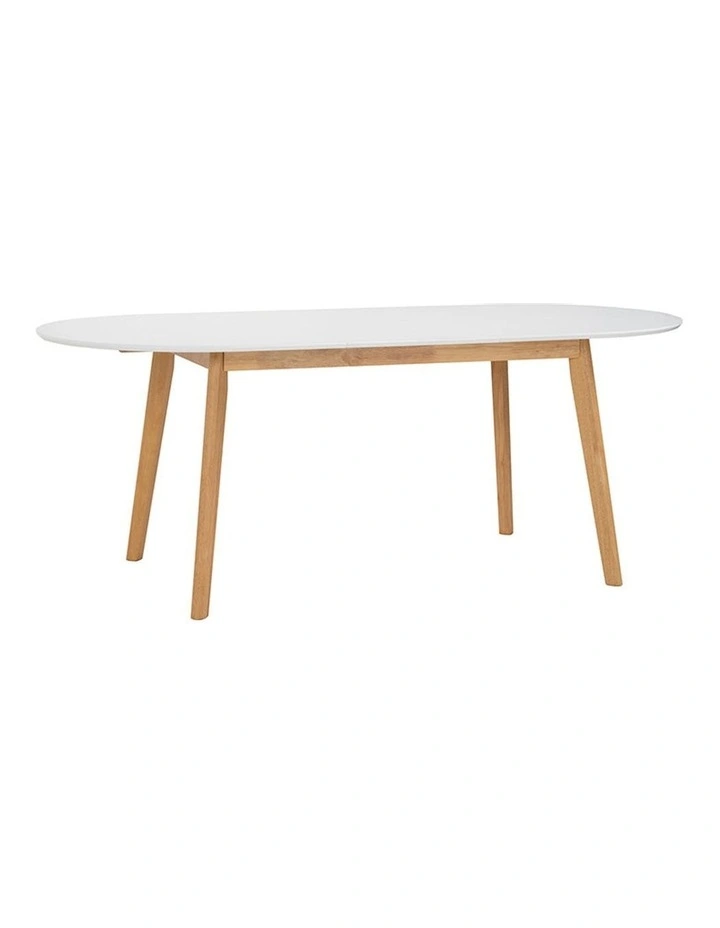 Werner Extendable Dining Table 150cm-195cm in Natural/White image 1