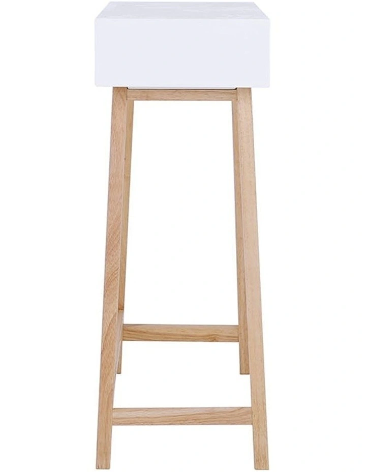 Arsenio Console Table 90cm in Natural/White image 6
