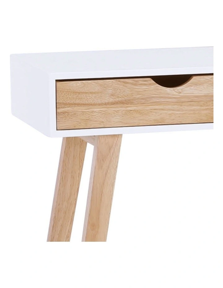 Arsenio Console Table 90cm in Natural/White image 7