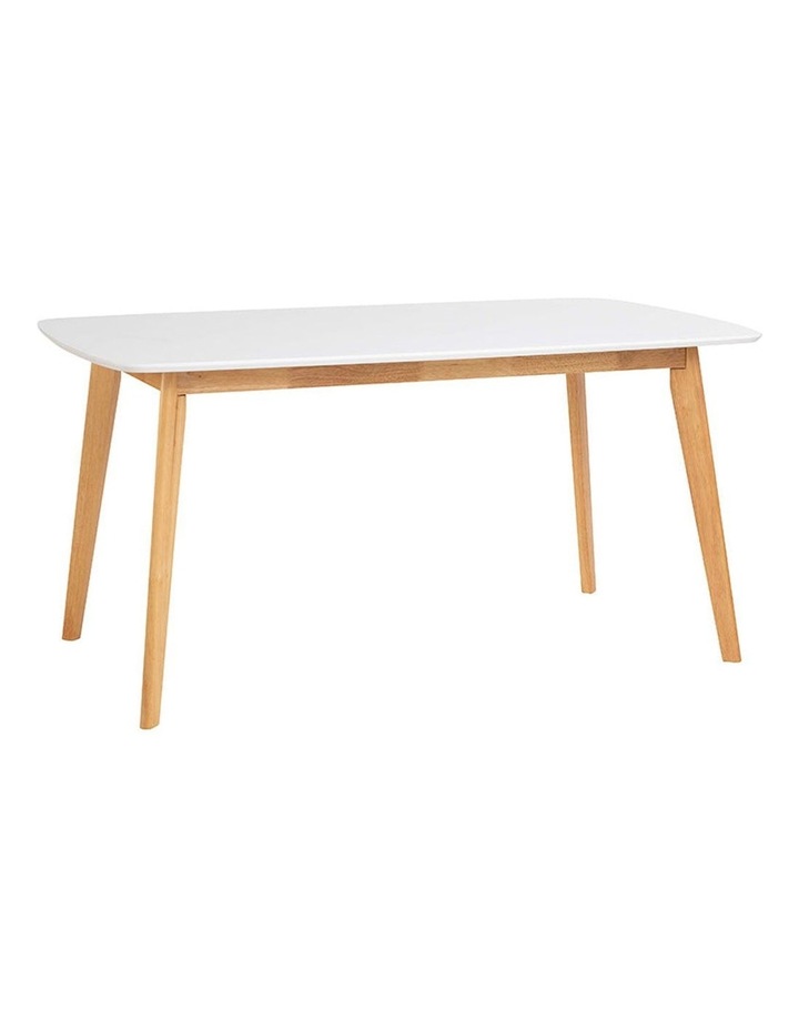 Aimon Dining Table 150cm in Natural/White