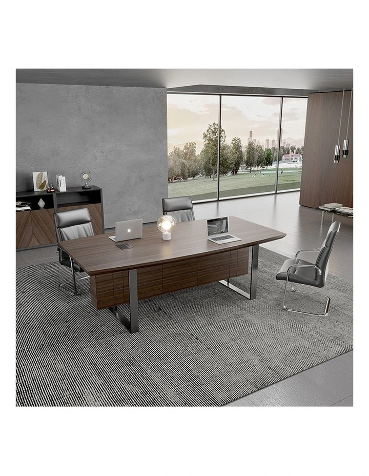 Inigo Boardroom Meeting Table 2.4m in Hazelnut image 3