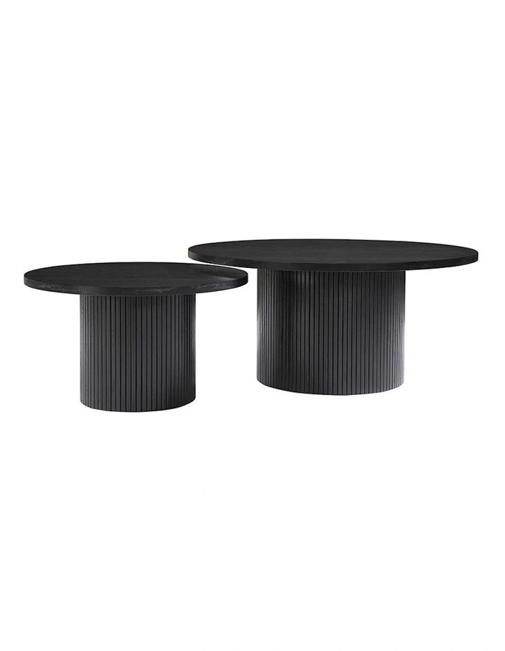 Kenzi Coffee Table 80cm in Black image 4