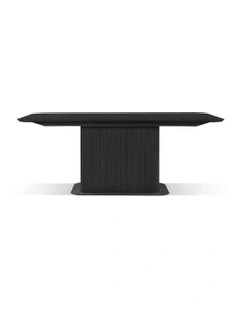 Kenzi Rectangular Dining Table 200cm in Black