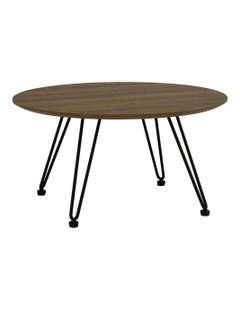 Corwin Round Coffee Table 70cm in Walnut