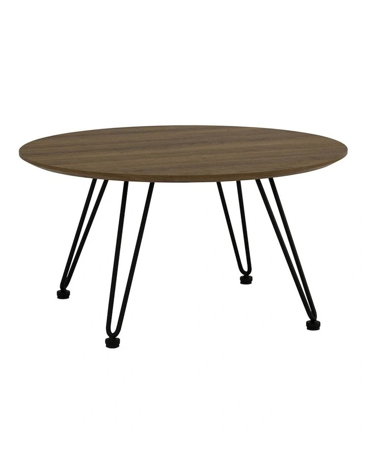 Corwin Round Coffee Table 70cm in Walnut image 1