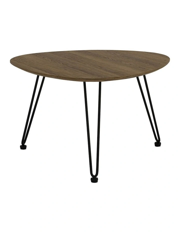 Corwin Oval Coffee Table 67cm in Walnut image 1