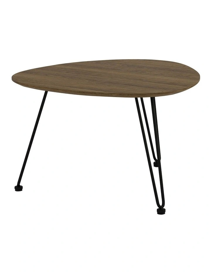 Corwin Oval Coffee Table 67cm in Walnut image 3